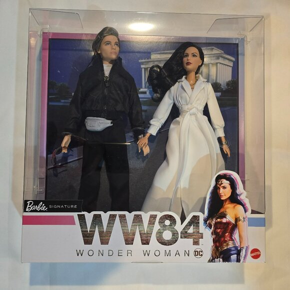 NRFB Wonder Woman 1984 Diana and Steve Trevor 2 Barbie 2 pack - Picture 1 of 4